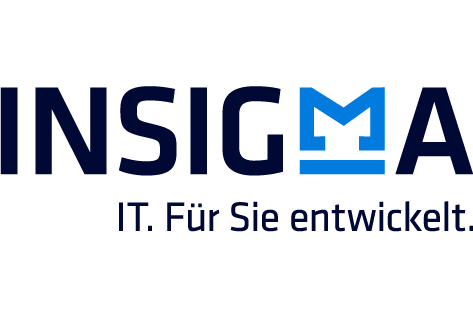 INSIGMA Logo mit Claim und Freihaltezone