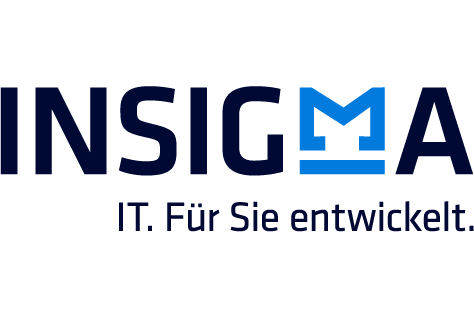 INSIGMA Logo mit Claim und Freihaltezone